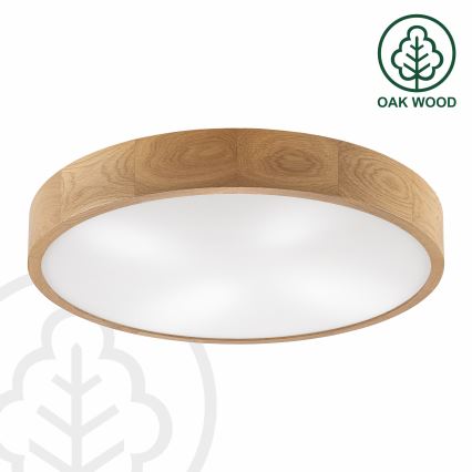 Brilagi - LED Lubrikas CARVALHO 4xE27/60W/230V ąžuolas Ø 57,5 cm