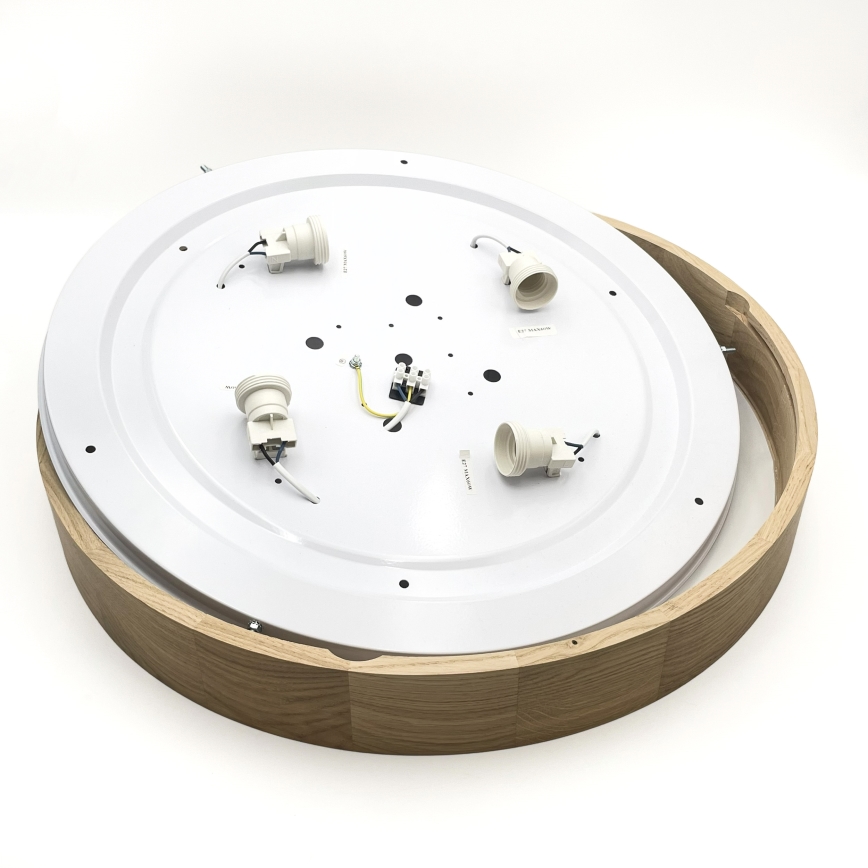 Brilagi - LED Lubrikas CARVALHO 4xE27/60W/230V ąžuolas Ø 57,5 cm