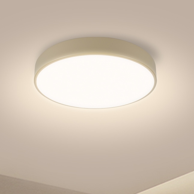 Brilagi - LED lubų lempa POOL LED/36W/230V 3000-6000K skersmuo 30 cm kreminė + nuotolinis valdymas