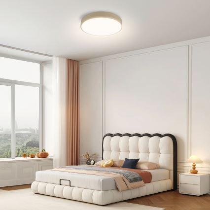 Brilagi - LED lubų lempa POOL LED/36W/230V 3000-6000K skersmuo 30 cm kreminė + nuotolinis valdymas