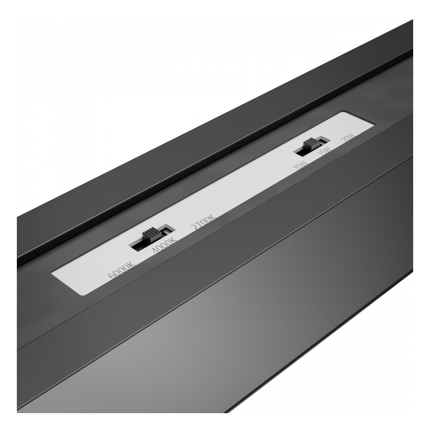 Brilagi - LED lubinis paviršinis šviestuvas FULLDAY LED/10/15/20W/230V 2700/4000/6000K 60 cm UGR19 juodas