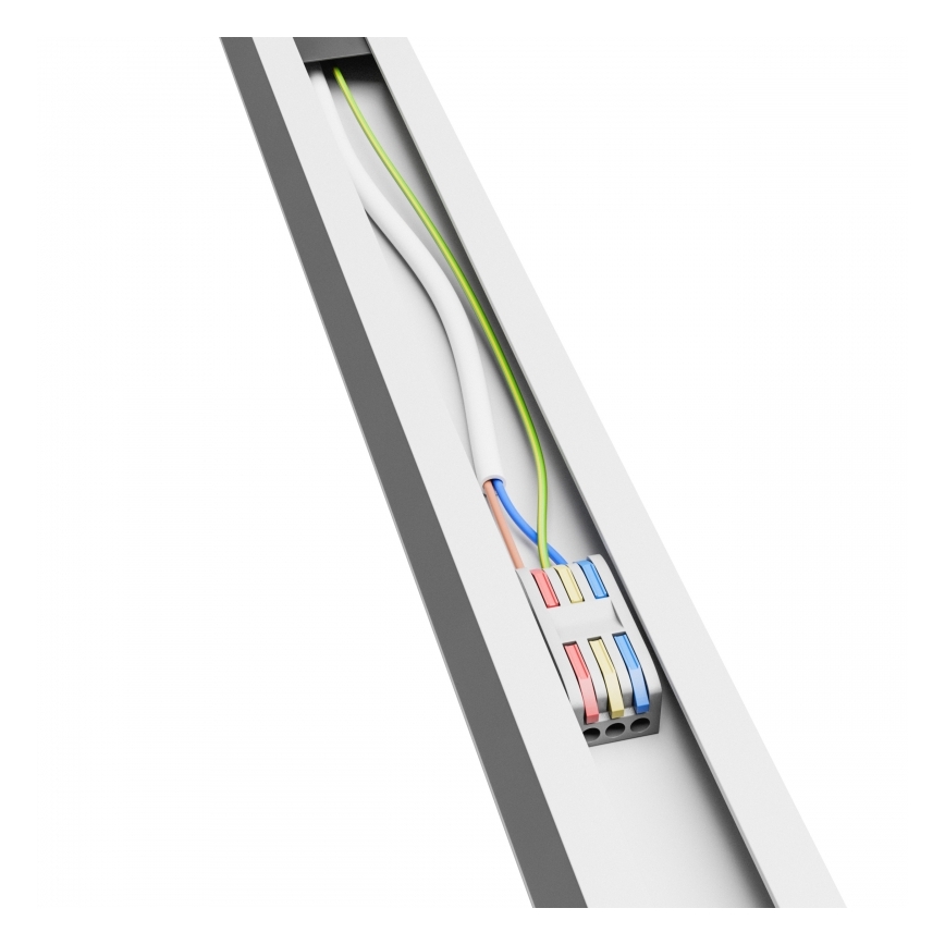 Brilagi - LED lubinis paviršinis šviestuvas FULLDAY LED/20/30/40W/230V 2700/4000/6000K 120 cm UGR19 balta