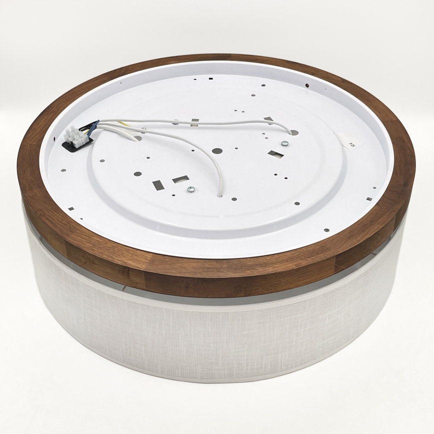 BRILAGI - LED lubinis šviestuvas BELLADONNA 3xE27/15W/230V skersm. 50 cm balta/ąžuolas vyšnia