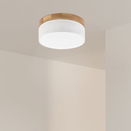 Brilagi - LED Lubų šviestuvas BELLADONNA LED/20W/230V Ø 30 cm baltas/ąžuolas