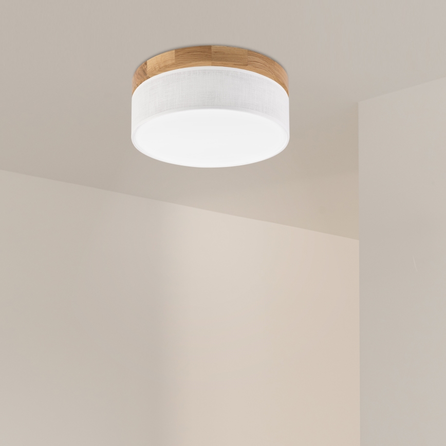 Brilagi - LED Lubų šviestuvas BELLADONNA LED/20W/230V Ø 30 cm baltas/ąžuolas
