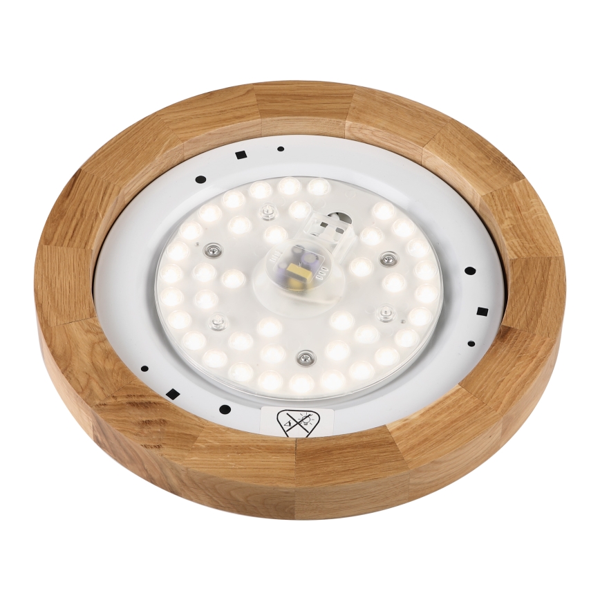 Brilagi - LED Lubų šviestuvas BELLADONNA LED/20W/230V Ø 30 cm baltas/ąžuolas