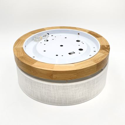 Brilagi - LED Lubų šviestuvas BELLADONNA LED/20W/230V Ø 30 cm baltas/ąžuolas