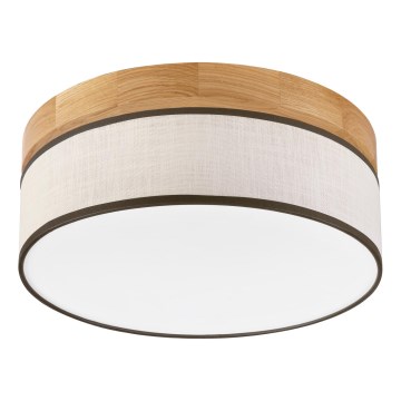 Brilagi - LED Lubų šviestuvas BELLADONNA LED/20W/230V Ø 30 cm grietinėlės/ąžuolo