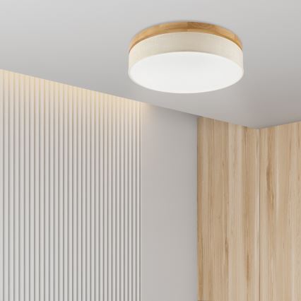 Brilagi - LED lubų šviestuvas BELLADONNA LED/36W/230V 50 cm kremas/ąžuolas