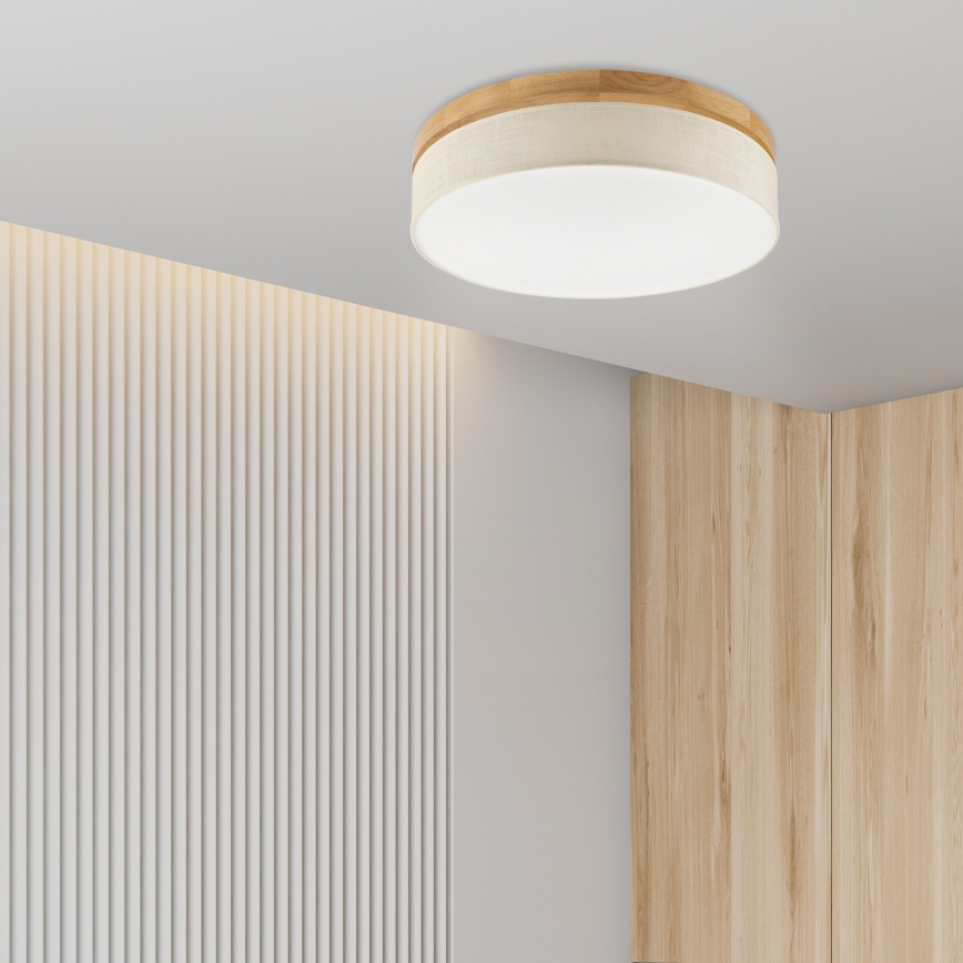 Brilagi - LED lubų šviestuvas BELLADONNA LED/36W/230V 50 cm kremas/ąžuolas