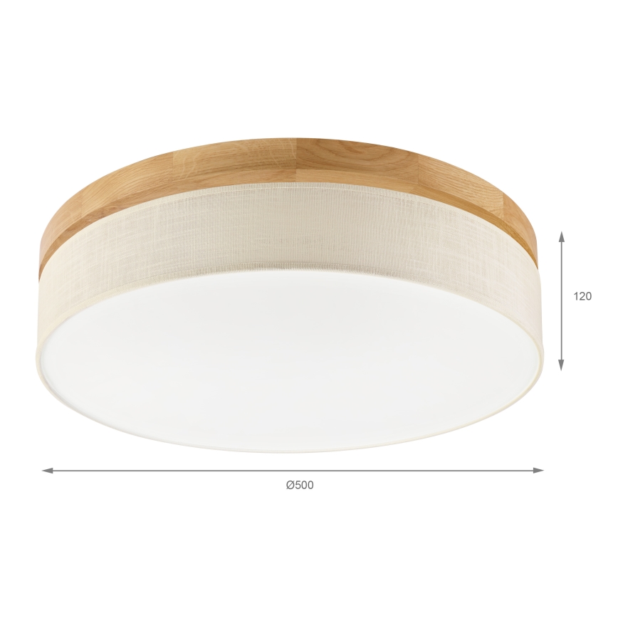 Brilagi - LED lubų šviestuvas BELLADONNA LED/36W/230V 50 cm kremas/ąžuolas