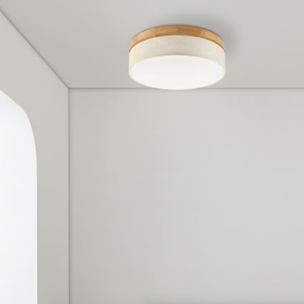 Brilagi - LED Lubų šviestuvas BELLADONNA LED/36W/230V diametras 40 cm kreminis/ ąžuolas