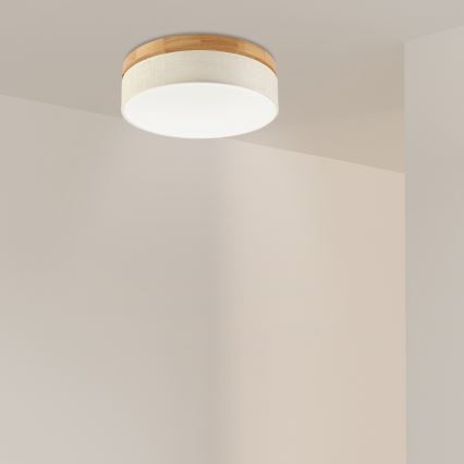 Brilagi - LED Lubų šviestuvas BELLADONNA LED/36W/230V diametras 40 cm kreminis/ ąžuolas