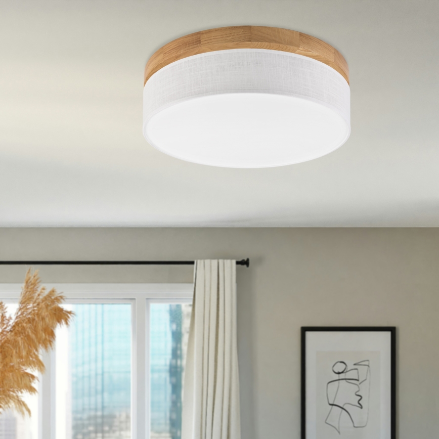 Brilagi - LED Lubų šviestuvas BELLADONNA LED/36W/230V Ø 40 cm baltas/ąžuolas