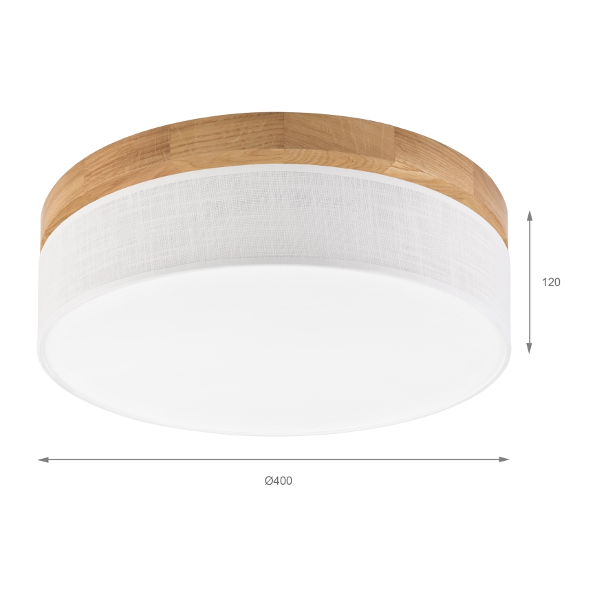 Brilagi - LED Lubų šviestuvas BELLADONNA LED/36W/230V Ø 40 cm baltas/ąžuolas