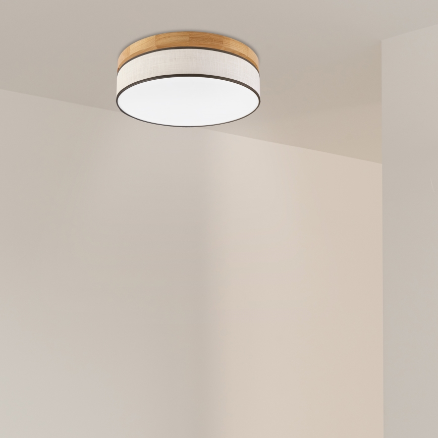 Brilagi - LED Lubų šviestuvas BELLADONNA LED/36W/230V Ø 40 cm kreminis/ąžuolo