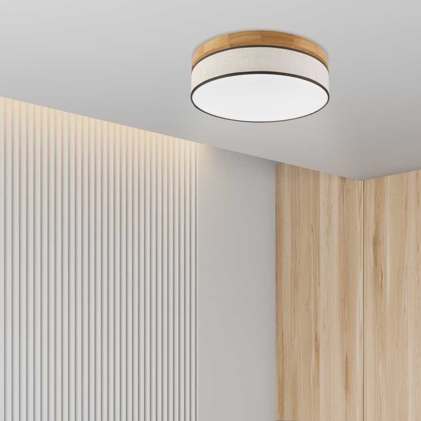 Brilagi - LED Lubų šviestuvas BELLADONNA LED/36W/230V Ø 40 cm kreminis/ąžuolo