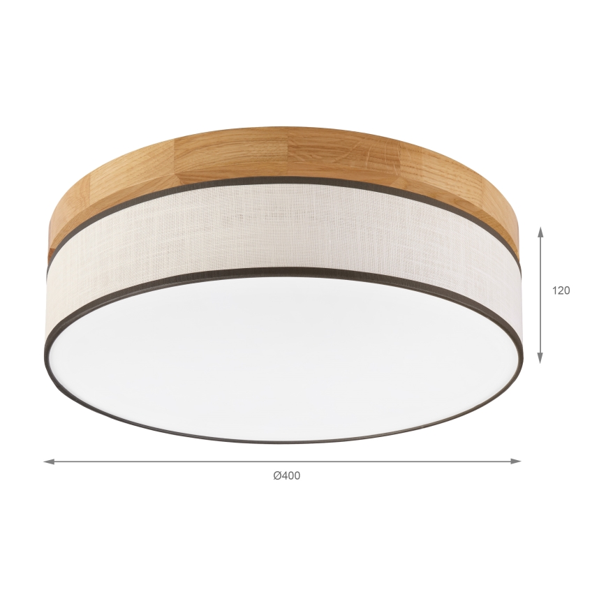 Brilagi - LED Lubų šviestuvas BELLADONNA LED/36W/230V Ø 40 cm kreminis/ąžuolo