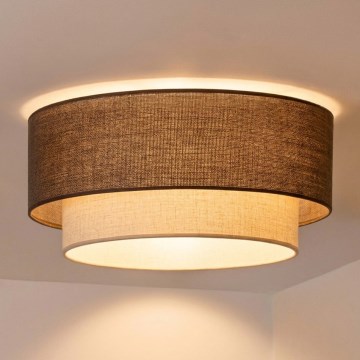 Brilagi - LED lubų šviestuvas BOHO ECO 1xE27/10W/230V skersmuo 40 cm ruda/kreminė