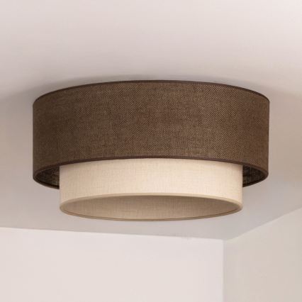 Brilagi - LED lubų šviestuvas BOHO ECO 1xE27/10W/230V skersmuo 40 cm ruda/kreminė