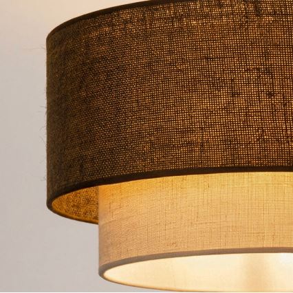 Brilagi - LED lubų šviestuvas BOHO ECO 1xE27/10W/230V skersmuo 40 cm ruda/kreminė
