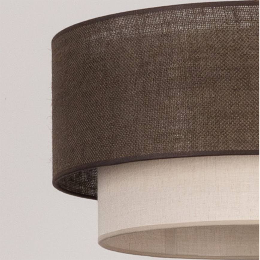 Brilagi - LED lubų šviestuvas BOHO ECO 1xE27/10W/230V skersmuo 40 cm ruda/kreminė