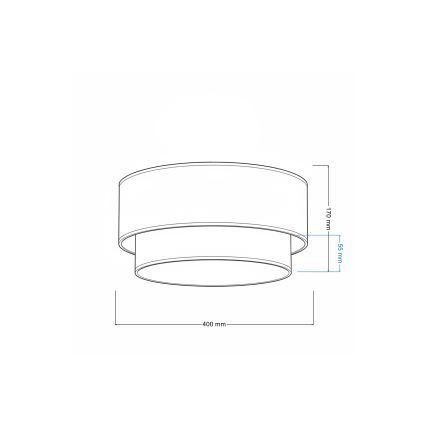 Brilagi - LED lubų šviestuvas BOHO ECO 1xE27/10W/230V skersmuo 40 cm ruda/kreminė