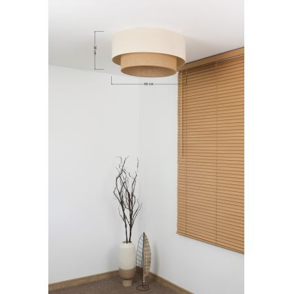 Brilagi - LED lubų šviestuvas BOHO STYLE 3xE27/15W/230V Ø 60 cm