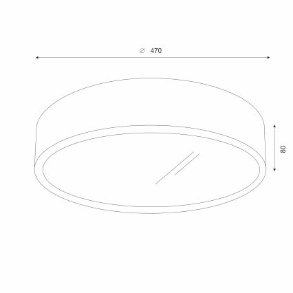 BRILAGI - LED lubų šviestuvas CARVALHO 3xE27/15W/230V, ąžuolo/vyšnios apdaila, skersmuo 47 cm