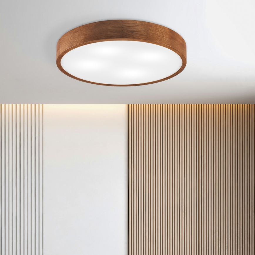 Brilagi - LED Lubų šviestuvas CARVALHO 4xE27/60W/230V ąžuolas vyšnia pr. 57,5 cm