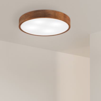 Brilagi - LED Lubų šviestuvas CARVALHO 4xE27/60W/230V ąžuolas vyšnia pr. 57,5 cm