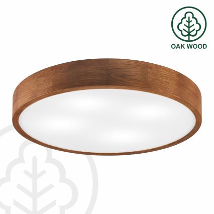 Brilagi - LED Lubų šviestuvas CARVALHO 4xE27/60W/230V ąžuolas vyšnia pr. 57,5 cm