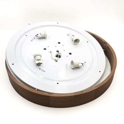 Brilagi - LED Lubų šviestuvas CARVALHO 4xE27/60W/230V ąžuolas vyšnia pr. 57,5 cm