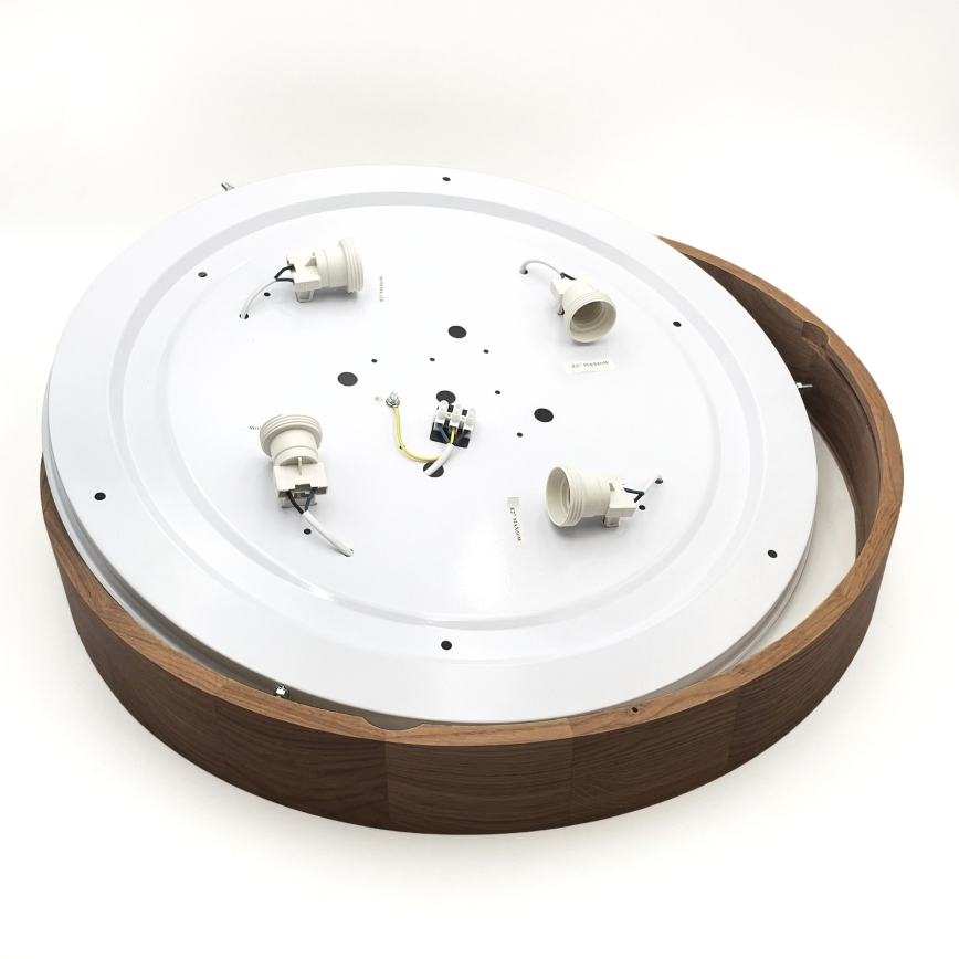 Brilagi - LED Lubų šviestuvas CARVALHO 4xE27/60W/230V ąžuolas vyšnia pr. 57,5 cm