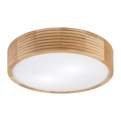 Brilagi - LED lubų šviestuvas CARVALHO MODERN 2xE27/60W/230V Ø 37,5 cm ąžuolas