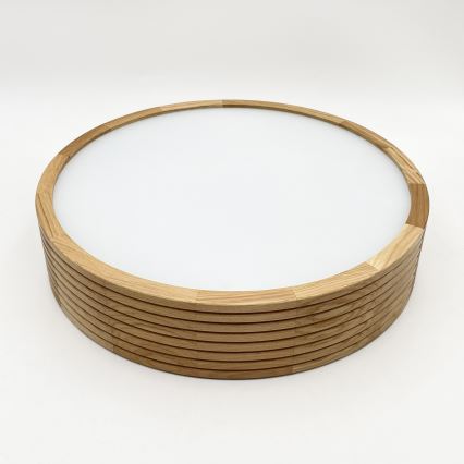 Brilagi - LED lubų šviestuvas CARVALHO MODERN 2xE27/60W/230V Ø 37,5 cm ąžuolas