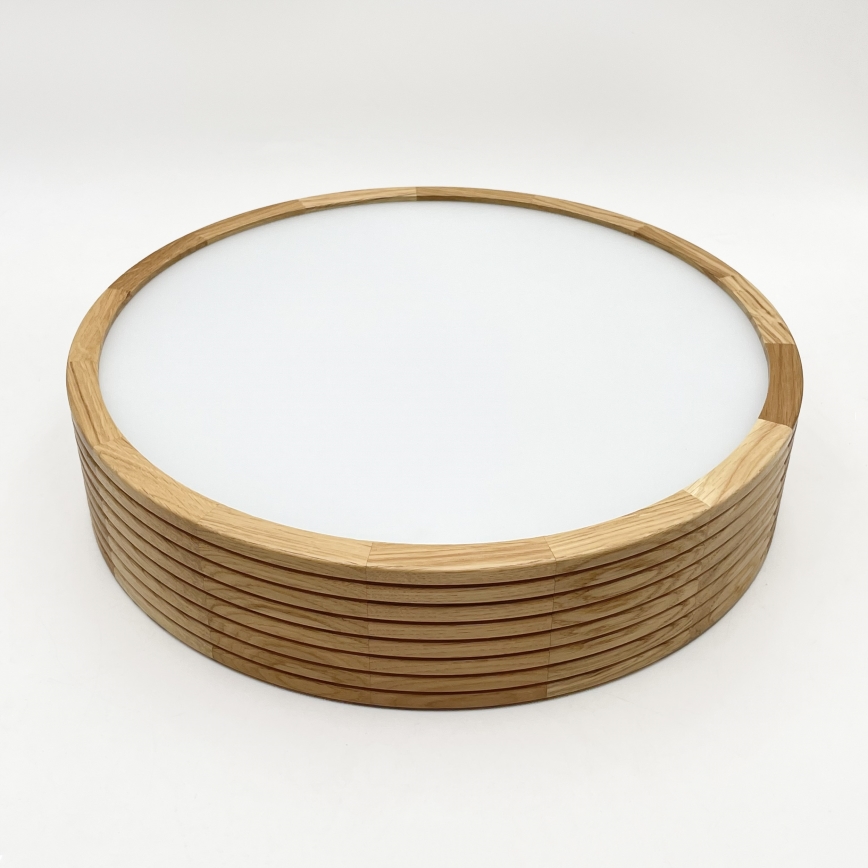 Brilagi - LED lubų šviestuvas CARVALHO MODERN 2xE27/60W/230V Ø 37,5 cm ąžuolas