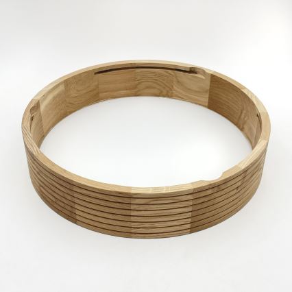 Brilagi - LED lubų šviestuvas CARVALHO MODERN 2xE27/60W/230V Ø 37,5 cm ąžuolas