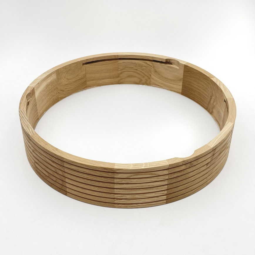 Brilagi - LED lubų šviestuvas CARVALHO MODERN 2xE27/60W/230V Ø 37,5 cm ąžuolas