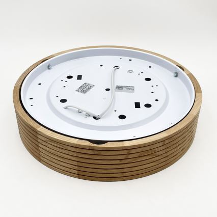 Brilagi - LED lubų šviestuvas CARVALHO MODERN 2xE27/60W/230V Ø 37,5 cm ąžuolas