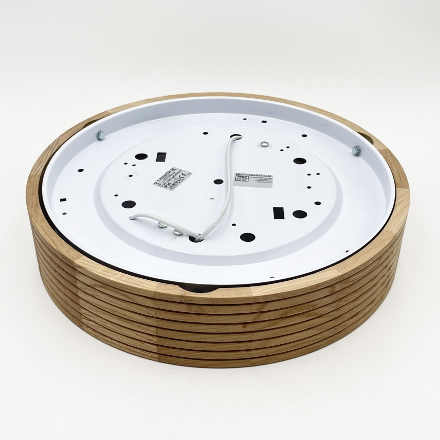 Brilagi - LED lubų šviestuvas CARVALHO MODERN 2xE27/60W/230V Ø 37,5 cm ąžuolas