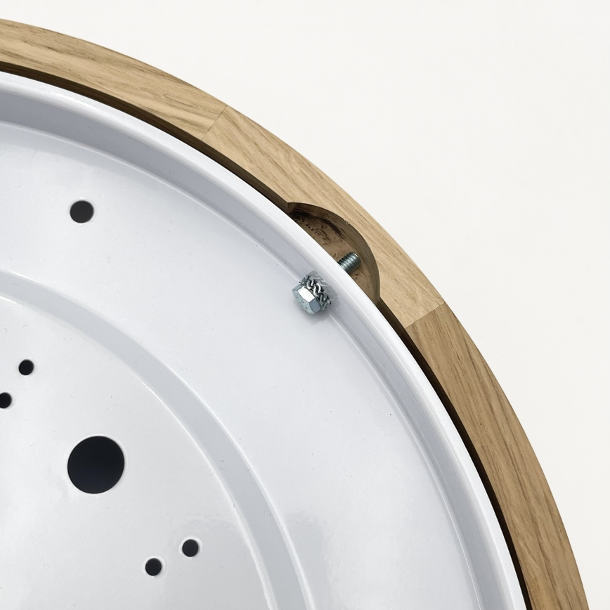 Brilagi - LED lubų šviestuvas CARVALHO MODERN 2xE27/60W/230V Ø 37,5 cm ąžuolas