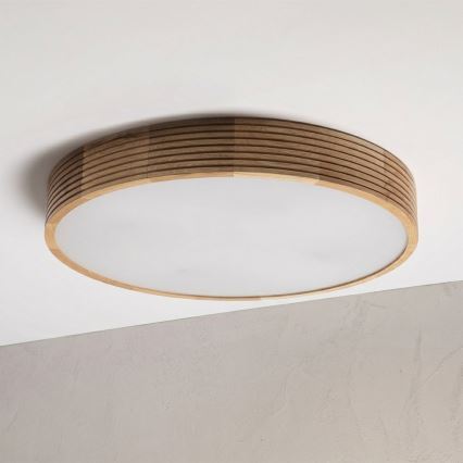 Brilagi - LED lubų šviestuvas CARVALHO MODERN 4xE27/60W/230V ąžuolas skersm. 57,5 cm