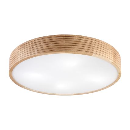 Brilagi - LED lubų šviestuvas CARVALHO MODERN 4xE27/60W/230V ąžuolas skersm. 57,5 cm
