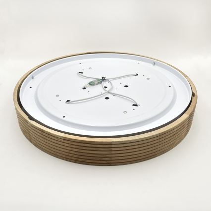 Brilagi - LED lubų šviestuvas CARVALHO MODERN 4xE27/60W/230V ąžuolas skersm. 57,5 cm