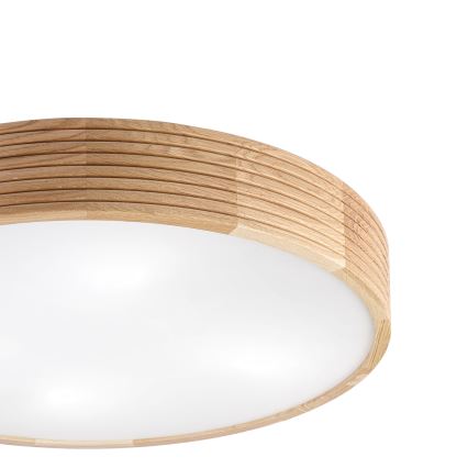 Brilagi - LED lubų šviestuvas CARVALHO MODERN 4xE27/60W/230V ąžuolas skersm. 57,5 cm