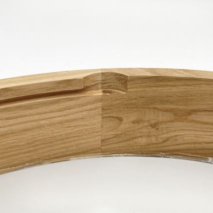 Brilagi - LED lubų šviestuvas CARVALHO MODERN 4xE27/60W/230V ąžuolas skersm. 57,5 cm