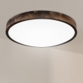 Brilagi - LED lubų šviestuvas CARVALHO SLIM SMOKEY LED/36W/230V, ąžuolo apdaila, skersmuo 47,5 cm