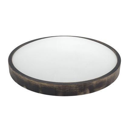 Brilagi - LED lubų šviestuvas CARVALHO SLIM SMOKEY LED/36W/230V, ąžuolo apdaila, skersmuo 47,5 cm