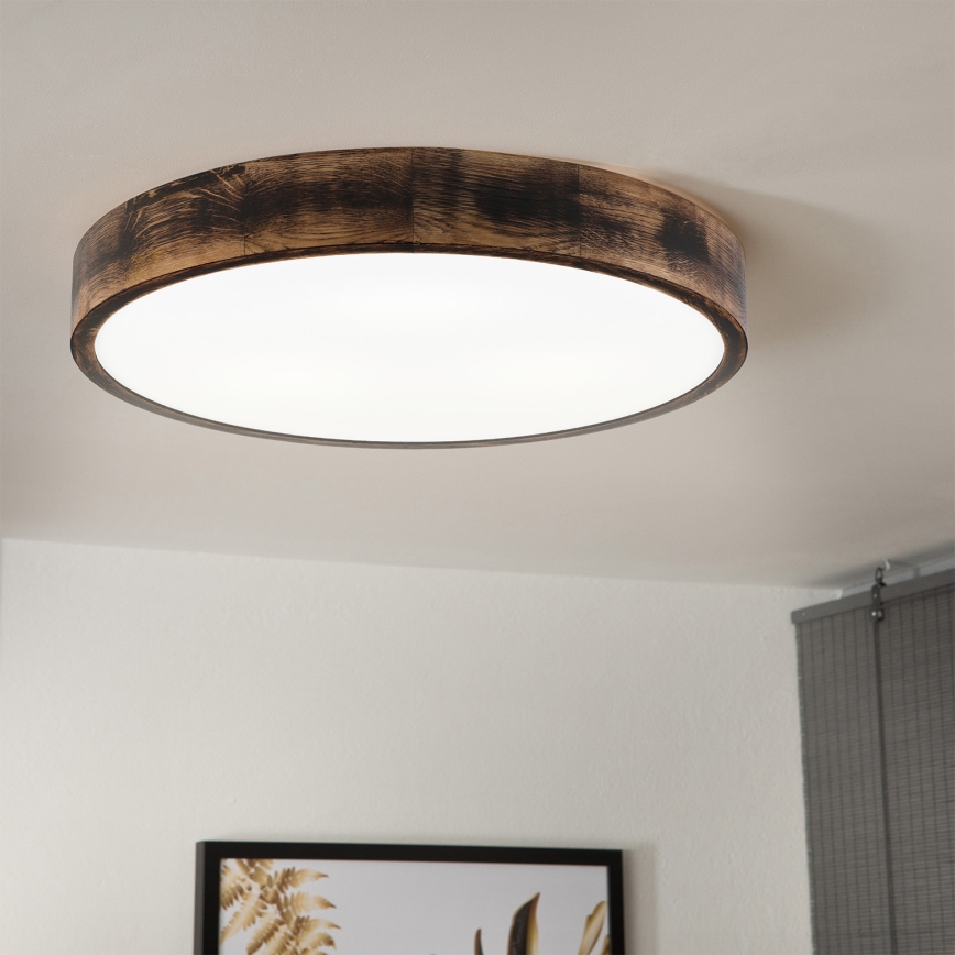 Brilagi - LED lubų šviestuvas CARVALHO SMOKEY LED/36W/230V, ąžuolas, skersm. 47,5 cm